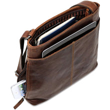 Load image into Gallery viewer, Jack Georges Voyager Small Zippered Crossbody Bag - Interior Full
