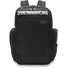 Load image into Gallery viewer, Briggs &amp; Riley Baseline Traveler Backpack - front pocket
