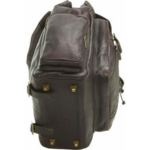 Load image into Gallery viewer, LeDonne Leather Large Traveler Backpack - bottom feet
