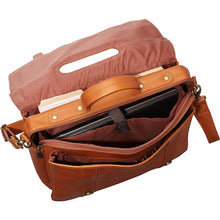 Load image into Gallery viewer, LeDonne Leather Classic Laptop Brief - laptop compartment
