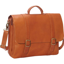 Load image into Gallery viewer, LeDonne Leather Classic Laptop Brief - tan
