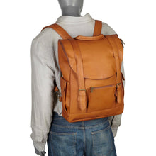 Load image into Gallery viewer, LeDonne Leather Classic Laptop Backpack - back hanging
