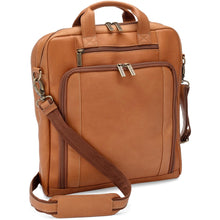 Load image into Gallery viewer, LeDonne Leather Upton Vertical Laptop Brief - tan

