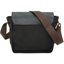 Load image into Gallery viewer, Manhattan Portage Waxed Nylon Rockefeller Shoulder Bag (XS) - Black Frontside
