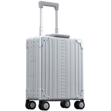 Load image into Gallery viewer, Aleon 16&quot; Aluminum Vertical Underseat Carry On - Front Left Quarter Platinum
