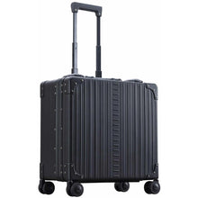 Load image into Gallery viewer, Aleon 17&quot; Aluminum Deluxe Wheeled Business Case - Front Left Quarter Onyx
