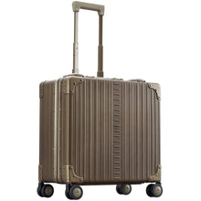 Load image into Gallery viewer, Aleon 17&quot; Aluminum Deluxe Wheeled Business Case - Front Left Quarter Bronze
