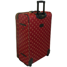 Load image into Gallery viewer, American Flyer Fleur De Lis 4-Piece Luggage Set - Rear Left Quarter Top Handle
