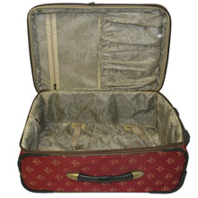 Load image into Gallery viewer, American Flyer Fleur De Lis 4-Piece Luggage Set - Interior
