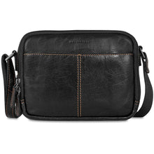 Load image into Gallery viewer, Jack Georges Voyager Double Zippered Crossbody Bag - Frontside Black
