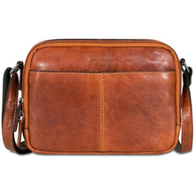 Load image into Gallery viewer, Jack Georges Voyager Double Zippered Crossbody Bag - Frontside Honey
