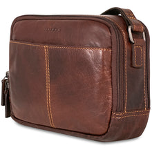 Load image into Gallery viewer, Jack Georges Voyager Double Zippered Crossbody Bag - Left Quarter
