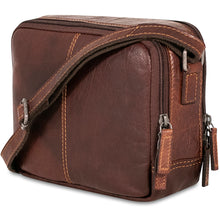 Load image into Gallery viewer, Jack Georges Voyager Double Zippered Crossbody Bag - Rear Back Quarter
