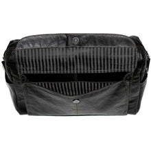 Load image into Gallery viewer, Jack Georges Voyager Zippered Briefcase With Front Flap Pocket - Flap Open
