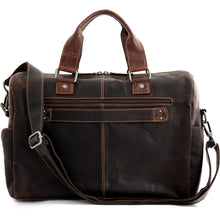 Load image into Gallery viewer, Jack Georges Voyager Zippered Briefcase With Front Flap Pocket - Rearview
