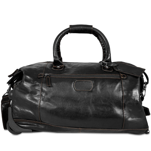 Jack Georges Voyager Wheeled Duffle Bag - Frontside Black