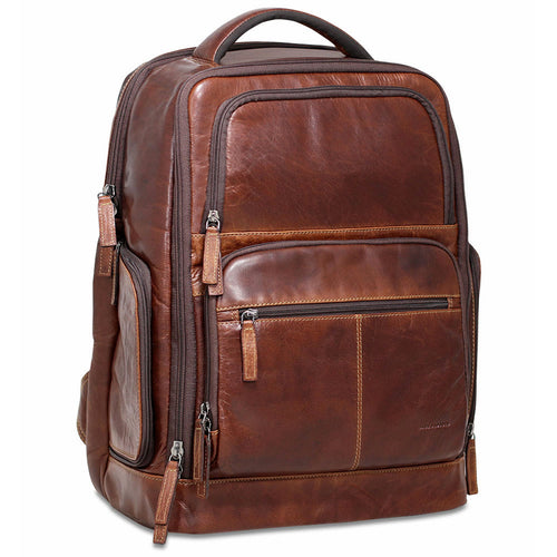 Jack Georges Voyager Tech Backpack - Frontside Brown