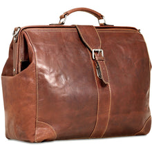 Load image into Gallery viewer, Jack Georges Voyager Classic Doctor Bag - Frontside Brown
