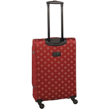 Load image into Gallery viewer, American Flyer Fleur de Lis 5-Piece Spinner Luggage Set - Rearview Handle Extended 
