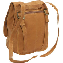 Load image into Gallery viewer, LeDonne Leather Convertible Backpack/Shoulder Bag - Back
