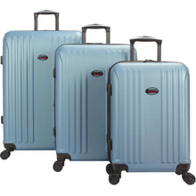Load image into Gallery viewer, American Flyer Moraga 3-Piece Hardside Spinner Luggage Set - Full Set Dusk Blue
