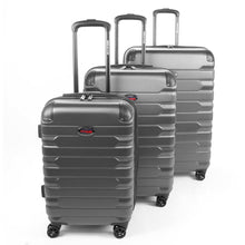 Load image into Gallery viewer, American Flyer Mina 3-Piece Hardside Spinner Luggage Set - Full Set Grey
