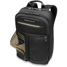 Load image into Gallery viewer, Briggs &amp; Riley Slim Expandable Backpack - front organizer pocket
