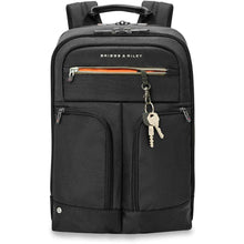 Load image into Gallery viewer, Briggs &amp; Riley Slim Expandable Backpack - front pocket key leash
