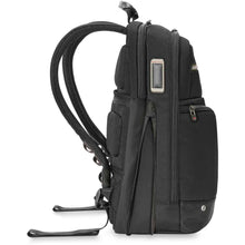 Load image into Gallery viewer, Briggs &amp; Riley Slim Expandable Backpack - expanded side view
