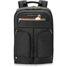Load image into Gallery viewer, Briggs &amp; Riley Slim Expandable Backpack  - front stash pocket
