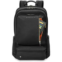 Load image into Gallery viewer, Briggs &amp; Riley HTA Large Cargo Backpack - front stash pocket

