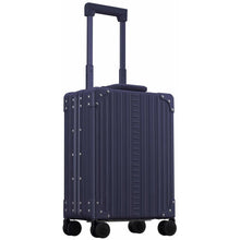 Load image into Gallery viewer, Aleon 20&quot; Aluminum Vertical Business Carry On - Front Left Quarter Sapphire

