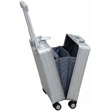 Load image into Gallery viewer, Aleon 20&quot; Aluminum Vertical Business Carry On - Open
