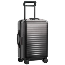 Load image into Gallery viewer, Mon Carbone Black Diamond Carbon Fiber Zippered Closure Carry On - glossy black
