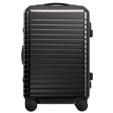 Load image into Gallery viewer, Mon Carbone Black Diamond Carbon Fiber Zippered Closure Carry On - top and side lift handles
