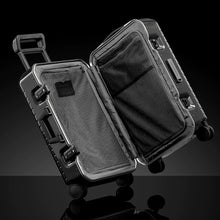 Load image into Gallery viewer, Mon Carbone Black Diamond Carbon Fiber Zippered Closure Carry On - interior mesh dividers
