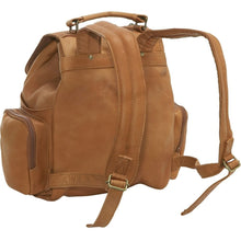 Load image into Gallery viewer, LeDonne Leather Classic Multi Pocket Backpack - Backpack Straps
