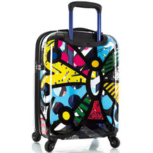 Load image into Gallery viewer, Britto Butterfly TRANSPARENT Carry On Spinner  - Rearview
