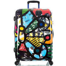 Load image into Gallery viewer, Britto Butterfly TRANSPARENT 26&quot; Expandable Spinner - Frontside
