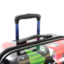 Load image into Gallery viewer, Britto Butterfly TRANSPARENT 3pc Spinner Luggage Set - Top Handle
