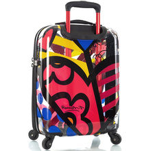 Load image into Gallery viewer, Britto A New Day TRANSPARENT Carry On Spinner - Rearview
