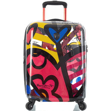 Load image into Gallery viewer, Britto A New Day TRANSPARENT Carry On Spinner - Frontside

