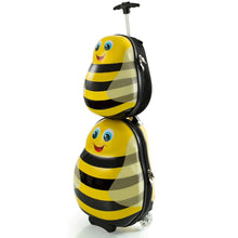 Load image into Gallery viewer, Heys Travel Tots Bumble Bee Luggage &amp; Backpack Set - Frontside Stacked
