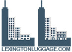 Offline lexington luggage company logo showing two large letter L's with lexingtonluggage.com underneath