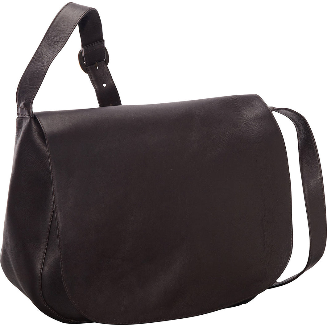 Ledonne Leather Classic Full Flap Should Bag - Frontside Cafe