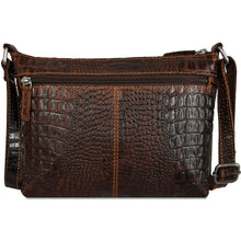 Load image into Gallery viewer, Jack Georges Hornback Croco Mini City Crossbody - Rearview
