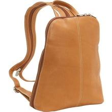 Load image into Gallery viewer, LeDonne Leather U-Zip Women&#39;s Sling/Backpack - Frontside Tan

