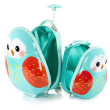 Load image into Gallery viewer, Heys Travel Tots Owl Luggage &amp; Backpack Set - Interior
