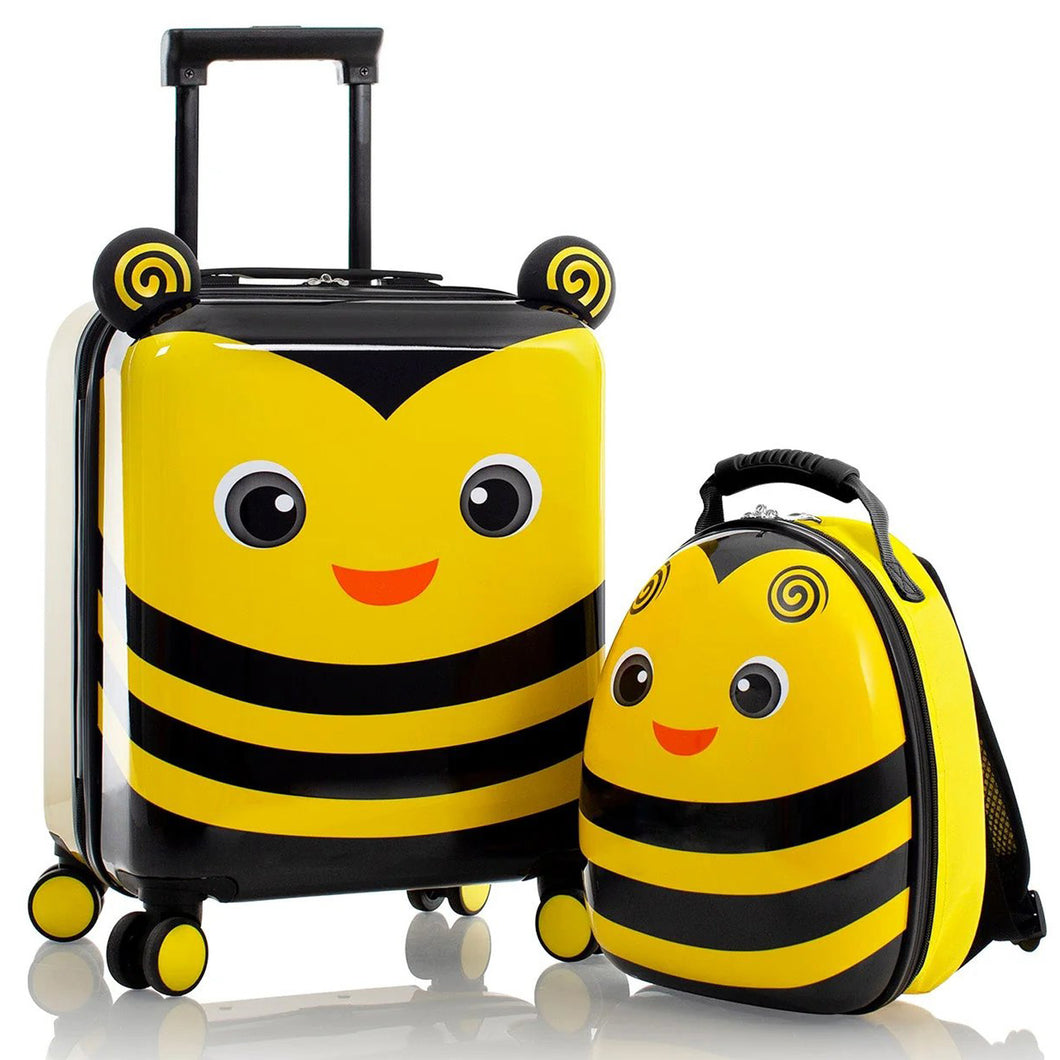 Heys Super Tots Bumble Bee Luggage & Backpack Set - Frontside Set