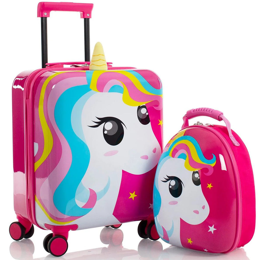 Heys Super Tots Unicorn Luggage & Backpack Set - Frontside Full Set